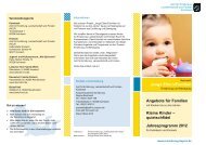 Kleine Kinder – quietschfidel Jahresprogramm 2012