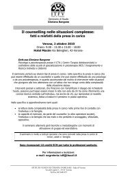 fatti e misfatti della presa in carico - ITFF