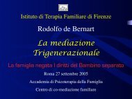 Rodolfo de Bernart La mediazione Trigenerazionale - Istituto di ...