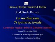 Rodolfo de Bernart La mediazione Trigenerazionale - Istituto di ...