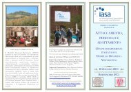 Brochure Bertinoro 2011 - Istituto di Terapia Familiare di Firenze
