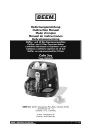 Ersatzteil Beem Siebträger mit Griff für Espresso Perfect /& i-Joy Café Maschinen