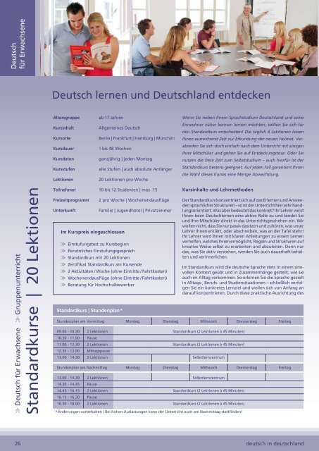 Deutsch in Deutschland - did Deutsch-Institut