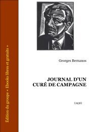 journal d'un curÃ© de campagne - connaitre pour mieux comprendre