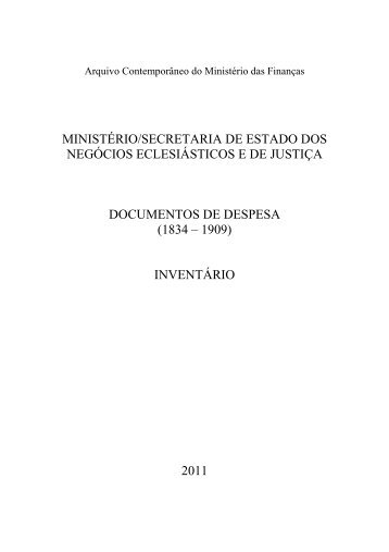 Veja o inventÃ¡rio - Secretaria-Geral do MinistÃ©rio das FinanÃ§as