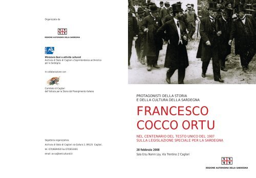 Scarica Brochure PDF - Archivio di Stato di Cagliari