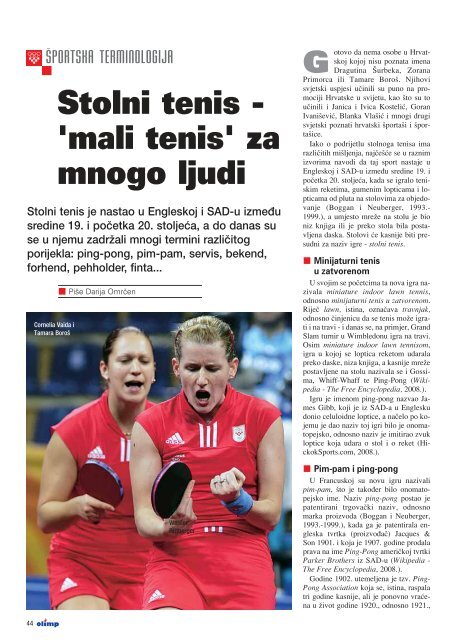 magazin hrvatskog olimpijskog odbora - Hrvatski Olimpijski Odbor