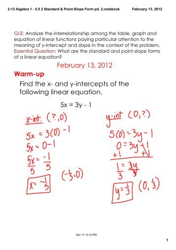 worksheet 2 2 6 point slope form point slope form worksheet algebra 1