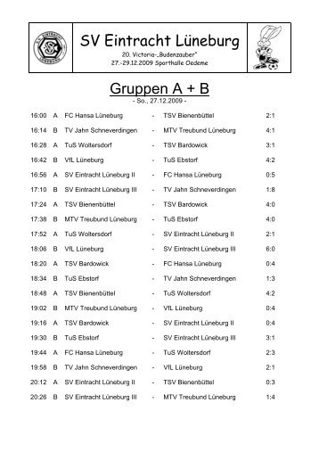 Gruppe B - SV Eintracht Lüneburg