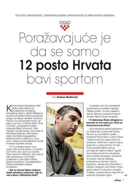 magazin hrvatskog olimpijskog odbora - Hrvatski Olimpijski Odbor