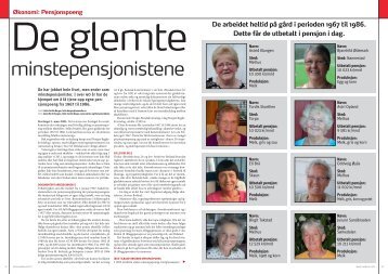 De glemte minstepensjonistene - Bygdekvinnelaget
