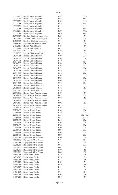 listado definitivo 2010 excluidos - Ministerio de EducaciÃ³n TDF.