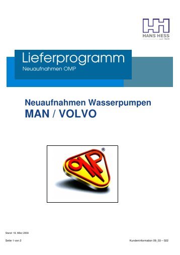 Lieferprogramm - Hans Hess Motorenteile