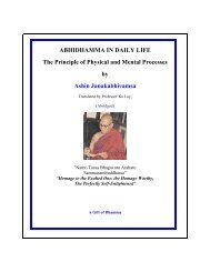 ABHIDHAMMA IN DAILY LIFE - Abhidhamma.com