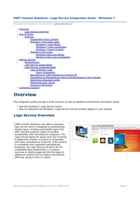 Overview - CNET Content Solutions