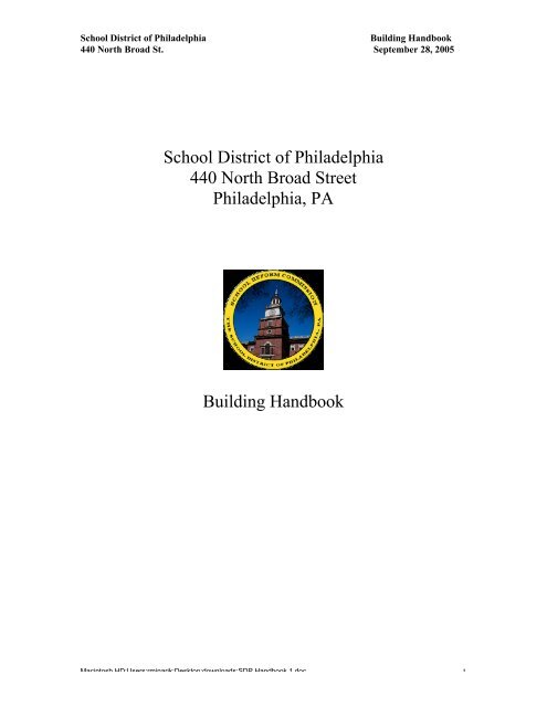 School District Of Philadelphia 440 North Broad Street - The School ...