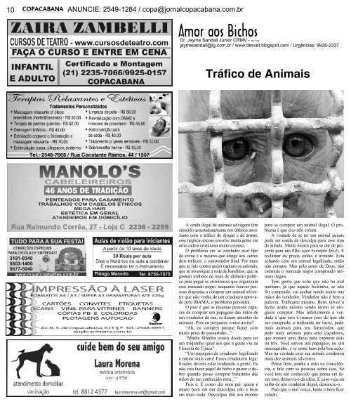 ediÃ§Ã£o 177 impresso pdf. - Jornal Copacabana