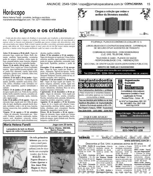 ediÃ§Ã£o 177 impresso pdf. - Jornal Copacabana