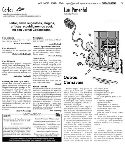 ediÃ§Ã£o 177 impresso pdf. - Jornal Copacabana