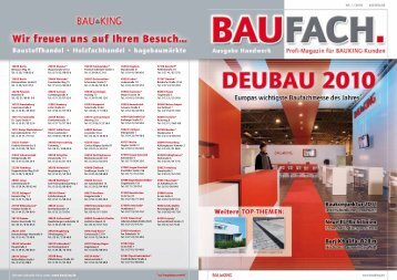 Download BAUFACH 1/10 (PDF) - Bauking AG