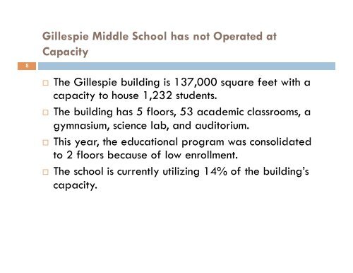 Gillespie Middle School - The School District of Philadelphia