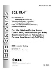 IEEE Std 802.15.4-2003, IEEE Standard for Information technology ...