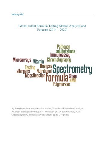 Global Infant Formula Testing Market Analysis and Forecast (2014 – 2020)