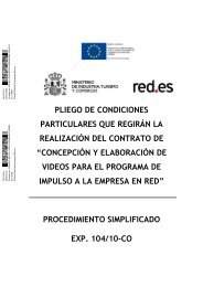 pliego de condiciones particulares q ue regirÃ¡n la ... - Red.es