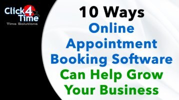 10 Ways Online Appointment Booking Can Help Grow Your Business
