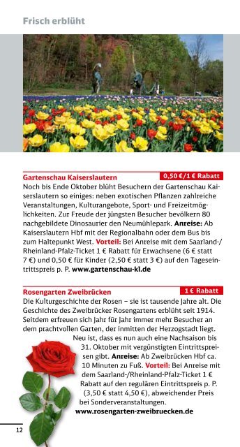 Der Flyer zum Saarland/Rheinland-Pfalz-Ticket - Bahn