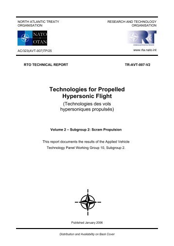 Technologies for Propelled Hypersonic Flight - Defense Technical ...