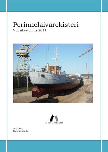 Perinnelaivarekisteri - Museovirasto