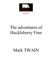 The adventures of Huckleberry Finn Mark TWAIN - Pitbook.com