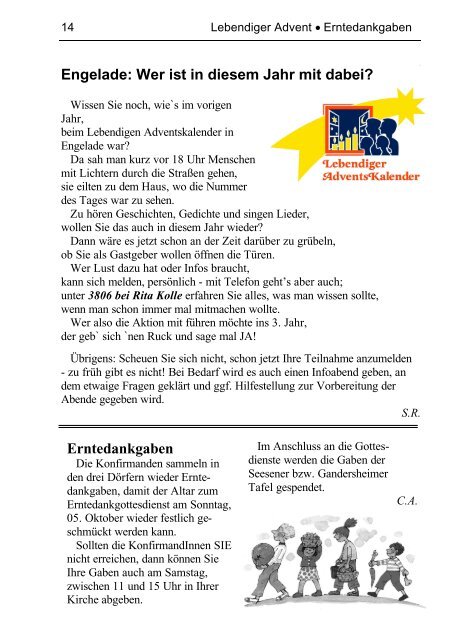 Gemeindebrief - Ev.-luth. Kirchengemeinde Herrhausen ...