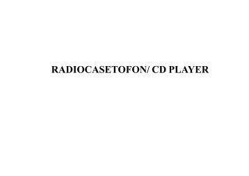 RADIOCASETOFON/ CD PLAYER - Dacia Club