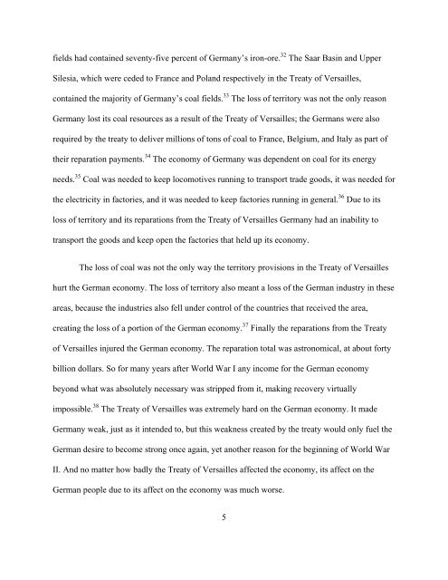 The Treaty of Versailles - Le Moyne College