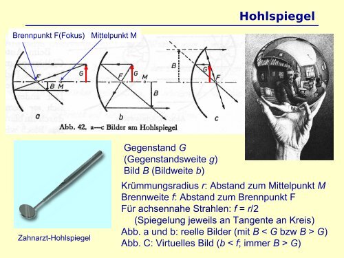 Physik fÃ¼r NebenfÃ¤chler Optik