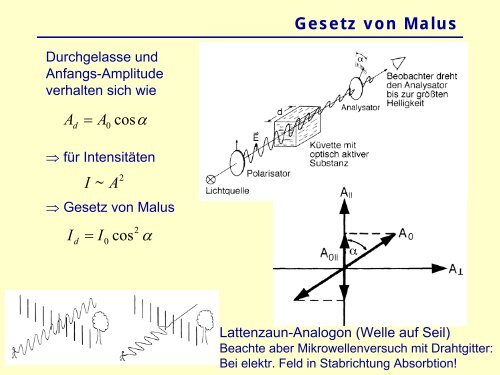 Physik fÃ¼r NebenfÃ¤chler Optik