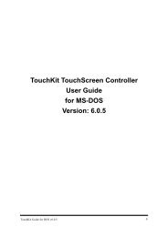 TouchKit Guide for DOS v6.0.5.pdf - Interactive Systems