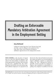 Drafting an Enforceable Mandatory Arbitration Agreement ... - ALI CLE