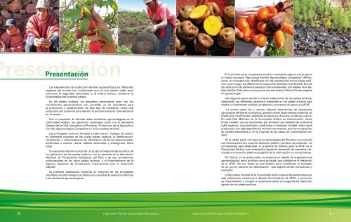 Agricultura Familiar Agroecológica Campesina en la Comunidad Andina