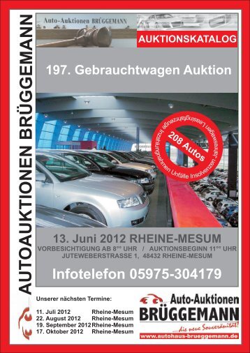 Bericht Auktionskatalog (PDF) ohne Kopf - Autohaus Brüggemann