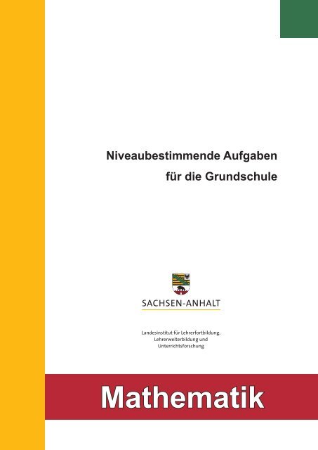 Mathematik Niveaubestimmende Aufgaben für die Grundschule