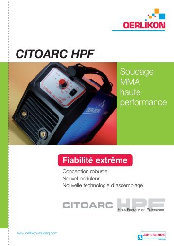 fiche CITOARC HPF A4_FR:fiche A4 - Oerlikon