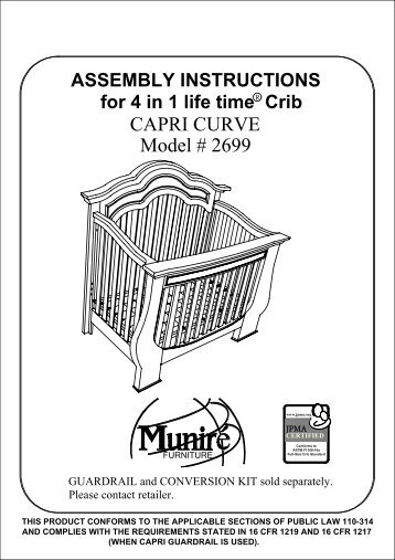 assembly instructions - Munire Furniture