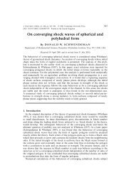 On converging shock waves of spherical and polyhedral form