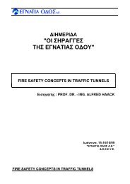 FIRE SAFETY CONCEPTS IN TRAFFIC TUNNELS
