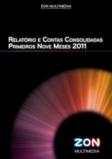 RelatÃ³rio e Contas Consolidadas dos Primeiros Nove Meses ... - Zon