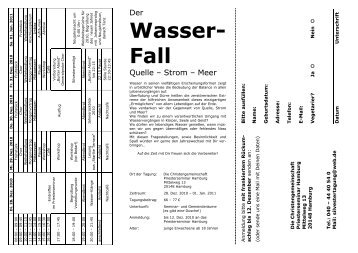 Flyer der Silvestertagung 2010 - Die Christengemeinschaft