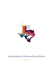 Salary Guidelines for Professional Church Workers - The Texas ...